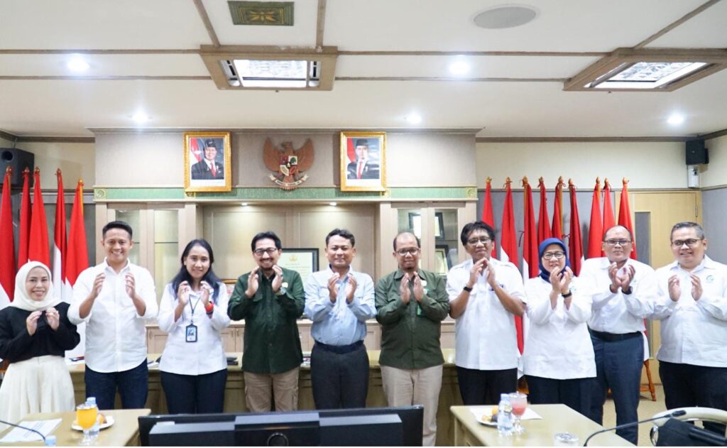 Badan Pangan Nasional/National Food Agency (NFA) bersama Badan Informasi Geospasial (BIG) saat Rapat Bersama Bahas Program Unggulan Pemerintah Pusat. Foto: Dok. Badan Pangan Nasional.