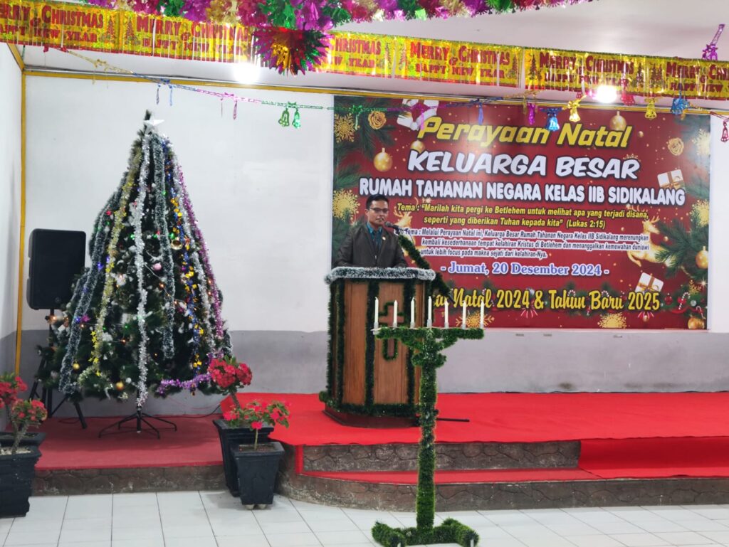 Natal di Rumah Tahanan Kelas IIB Sidikalang. Foto: Istimewa.