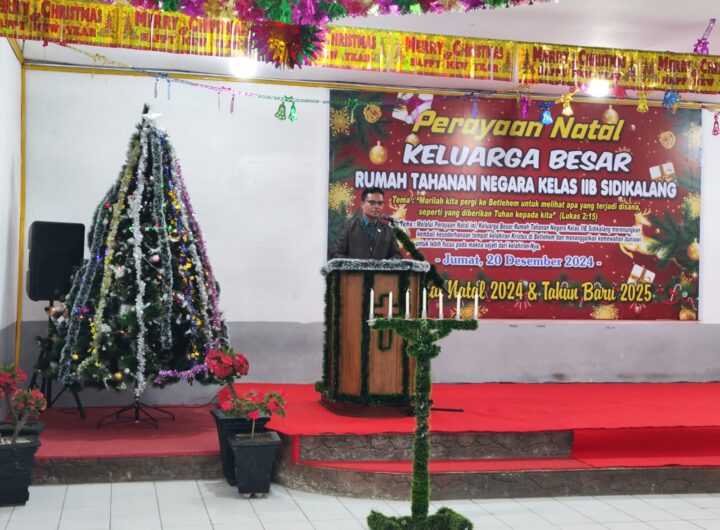 Natal di Rumah Tahanan Kelas IIB Sidikalang. Foto: Istimewa.