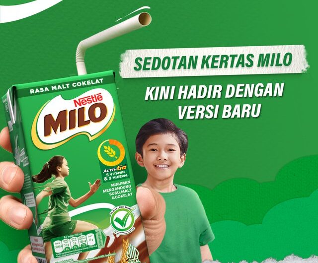 MILO mengenalkan sedotan kertas versi baru sebagai alternatif pengganti sedotan plastik. Foto: dok. MILO
