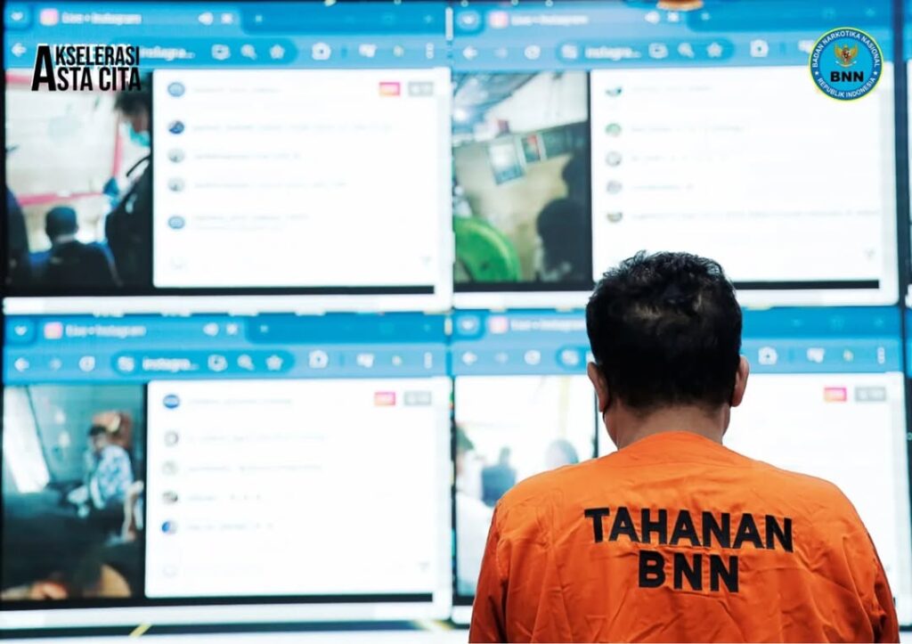 I Live Streaming Penggeledahan TKP dan Rumah Pelaku Kejahatan Narkoba. Foto: Dok. BNN RI.