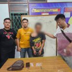 Tersangka dan Barang bukti diamankan. Foto; Dok. Humas Polres Simalungun.