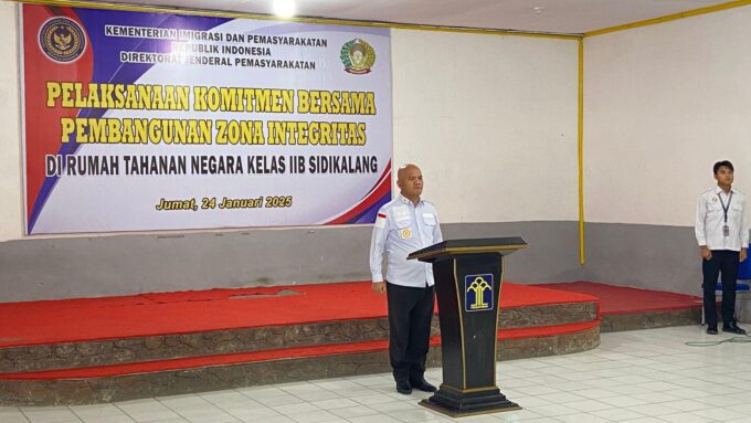 Bahtiar Sembiring selaku Kepala Rutan Kelas IIB Sidikalang. Foto: Dok. Rutan Sidikalang.