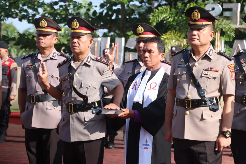 Pelantikan Pejabat utama di Jajaran Wilayah Hukum Polres Kabupaten Simalungun. Foto: Humas Polres Simalungun.