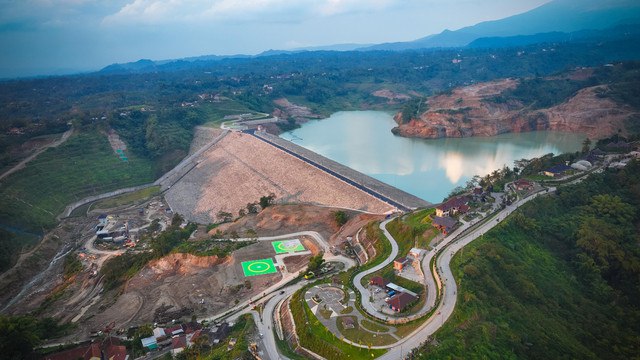 Bendungan Jlantah di Jawa Tengah garapan PT Waskita Karya (Persero) siap diresmikan. Foto: Dok. Waskita Karya