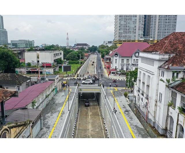 Underpass Jalan HM Yamin Medan di resmikan. Foto: Istimewa.