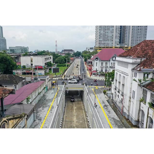 Underpass Jalan HM Yamin Medan di resmikan. Foto: Istimewa.