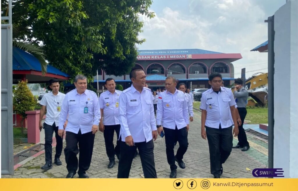 Kakanwil Ditjenpas Sumut saat tinjau Rupbasan Medan guna Persiapan Alih Fungsi Sebagai Kantor Baru. Foto: Dok. Instagram @pemasyarakatansumut