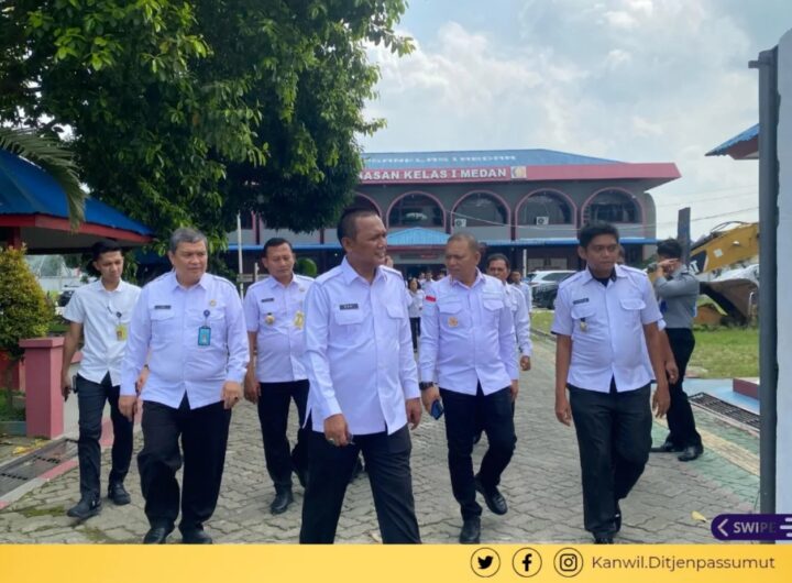 Kakanwil Ditjenpas Sumut saat tinjau Rupbasan Medan guna Persiapan Alih Fungsi Sebagai Kantor Baru. Foto: Dok. Instagram @pemasyarakatansumut