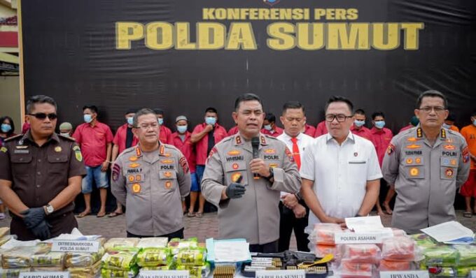 Konferensi Pers Polda Sumut. Foto: Istimewa.