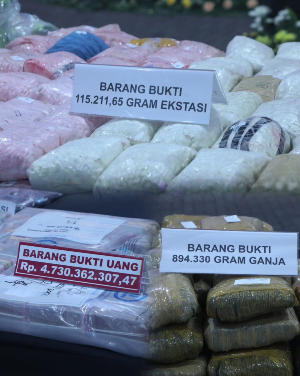 Siaran Pers BNN RI Berantas Narkoba dengan Barang Bukti 1.2Ton. Foto: Dok. Istimewa.