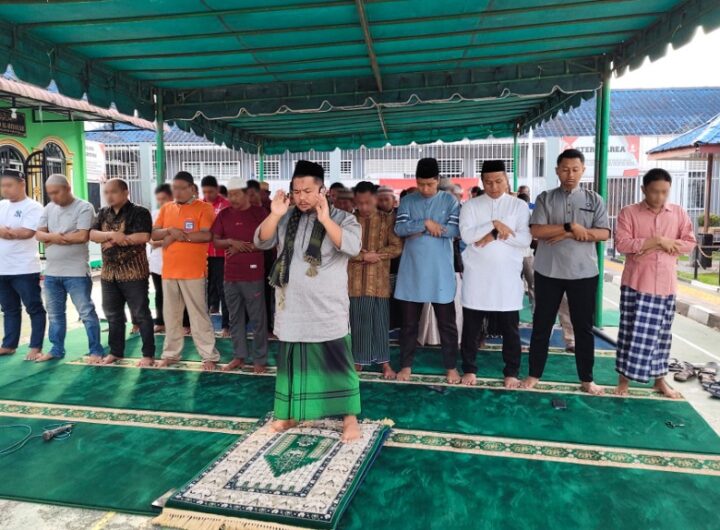 Shalat Idul Adha di Rutan Kelas IIB Tarutung. Foto: Dok. Humas Rutan Kelas IIB Tarutung.