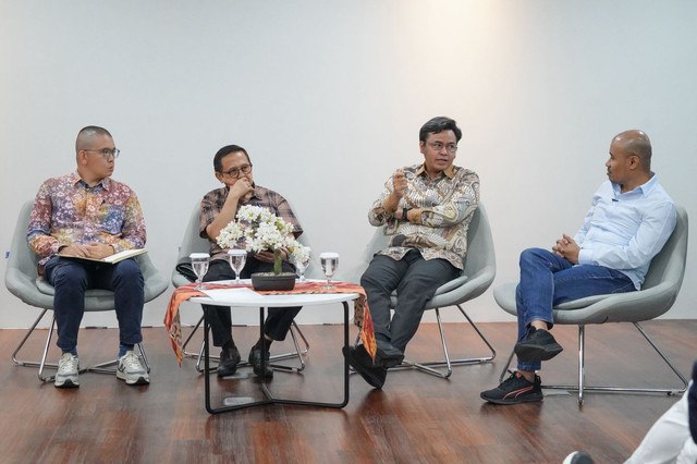 Katadata Policy Dialogue dengan tema Deal Tarif Dagang Trump-Prabowo: Siapa Untung dan Apa Dampaknya di Jakarta, Kamis (24/7/2025).